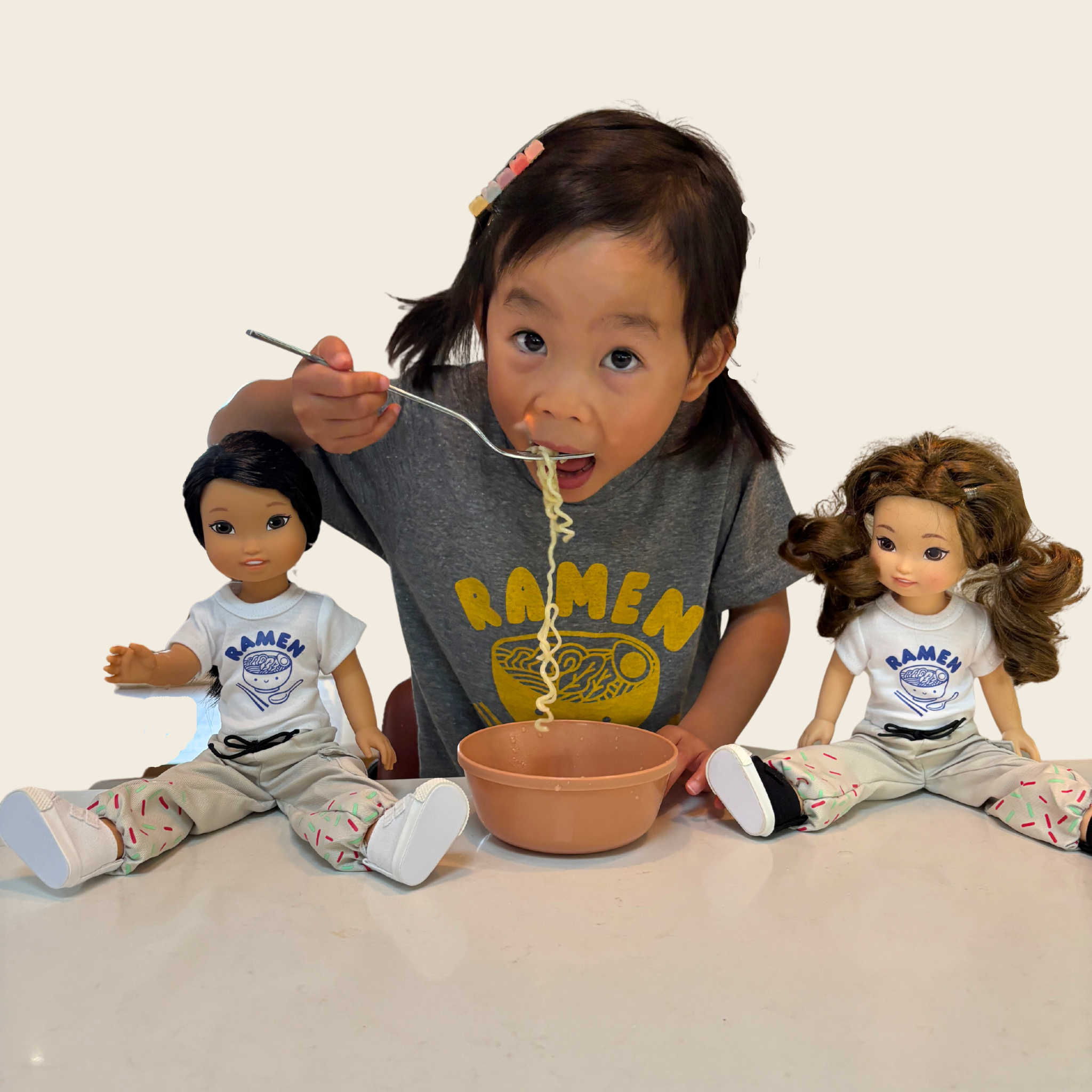 Mochi Kids Doll-Sized Ramen Tee by Jilly Bing PREORDER