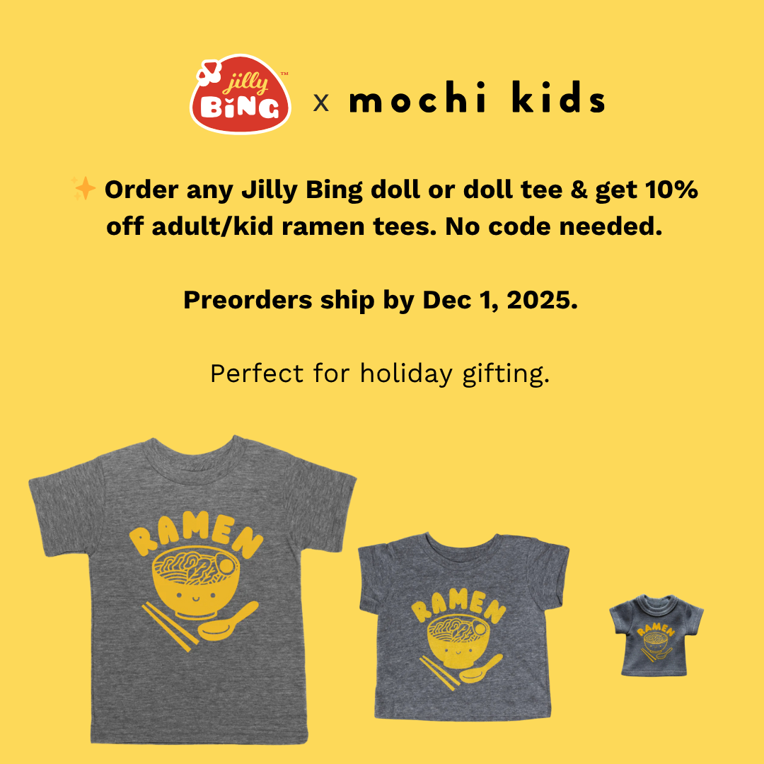 Mochi Kids Doll-Sized Ramen Tee by Jilly Bing PREORDER